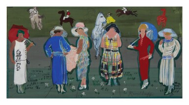 View full screen - View 1 of Lot 6. RAOUL DUFY | LES MANNEQUINS AUX COURSES.