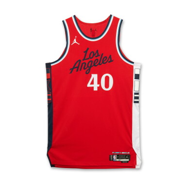 View full screen - View 1 of Lot 124. Ivica Zubac Los Angeles Clippers 2025 NBA Playoffs Western Conference Round 1 Game Worn Statement Edition Jersey | Game 1 | Double-Double.
