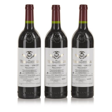 View full screen - View 1 of Lot 405. Vega Sicilia 'Unico' 2002 (3 BT).
