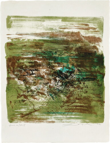 View full screen - View 1 of Lot 844. Zao Wou-Ki 趙無極 | Composition 構圖.