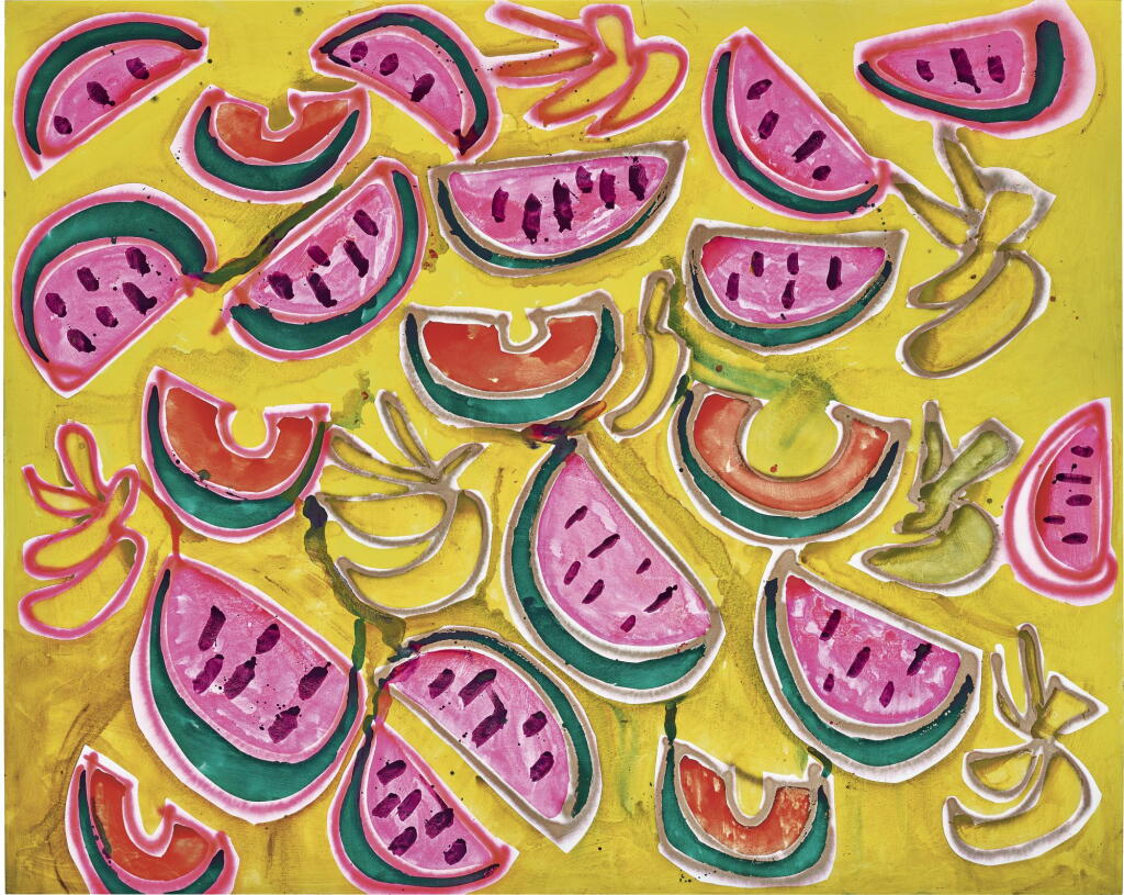 View full screen - View 1 of Lot 567. KATHERINE BERNHARDT 凱薩琳·伯恩哈特 | SUPER FRUITS 超級水果.