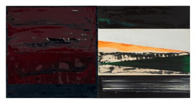 View full screen - View 1 of Lot 432. Study for Agnostic Garden of Eden.