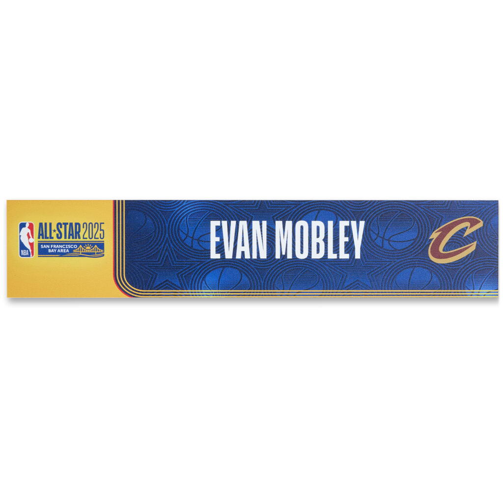View full screen - View 1 of Lot 120. Evan Mobley ‘NBA All-Star Weekend’ Locker Room Nameplate.