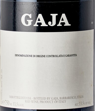 View full screen - View 1 of Lot 8981. Gaja, Barbaresco "Vertical" (9 BT).
