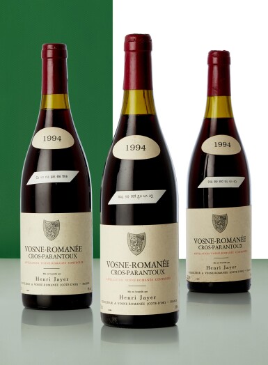 View full screen - View 1 of Lot 6631. Vosne Romanée, Cros Parantoux 1994 Henri Jayer (6 BT).