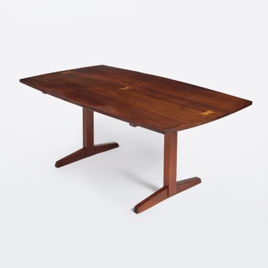 View full screen - View 1 of Lot 28. "Trestle" Dining Table.