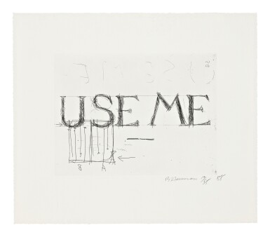 View full screen - View 1 of Lot 27. BRUCE NAUMAN | USE ME (CORDES 59).