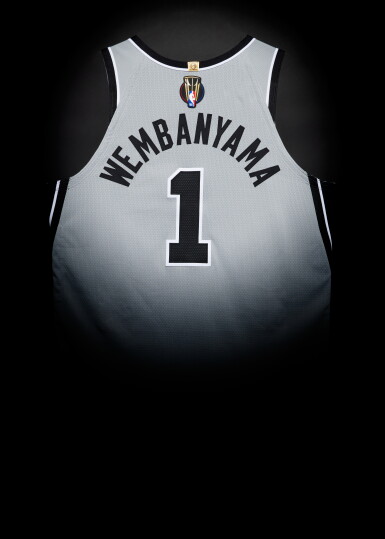 View full screen - View 1 of Lot 2. Victor Wembanyama ‘NBA Cup Finals’ San Antonio Spurs 2025-2026 Game Worn Statement Edition Jersey .