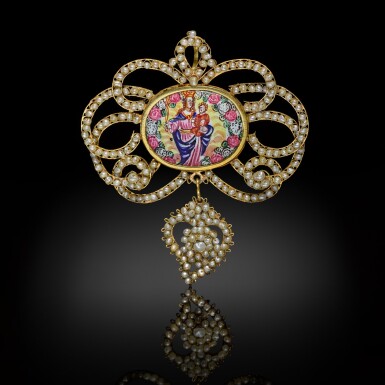 View full screen - View 1 of Lot 273. A Devotional Pendant Jewel .
