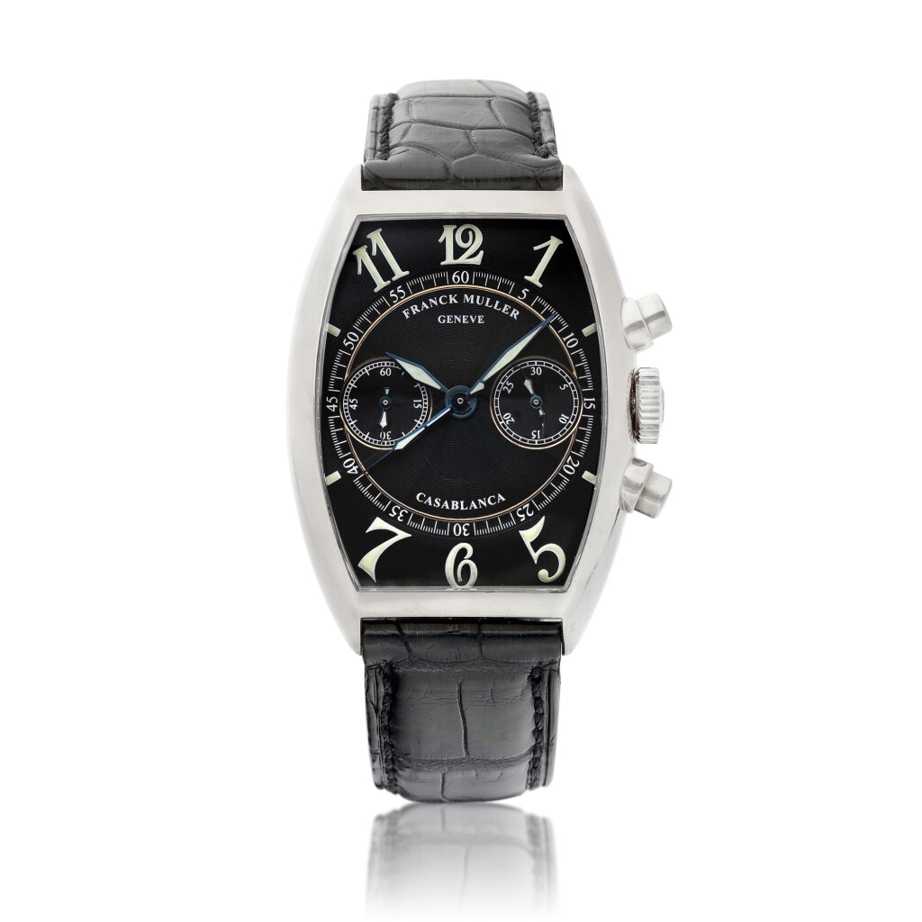 View full screen - View 1 of Lot 8112. Casablanca, Reference 5850 C CC | A white gold chronograph wristwatch, Circa 1998 | Casablanca 型號5850 C CC | 白金計時腕錶,約1998年製.