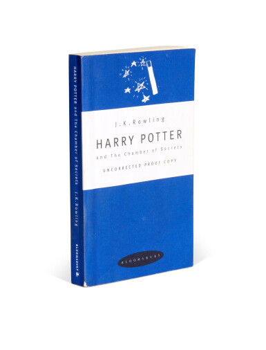 View full screen - View 1 of Lot 303. J.K. Rowling | Harry Potter and the Chamber of Secrets, 1998, uncorrected proof copy.