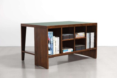 View full screen - View 1 of Lot 37. Teak and Leather 'Pigeonhole' Desk.