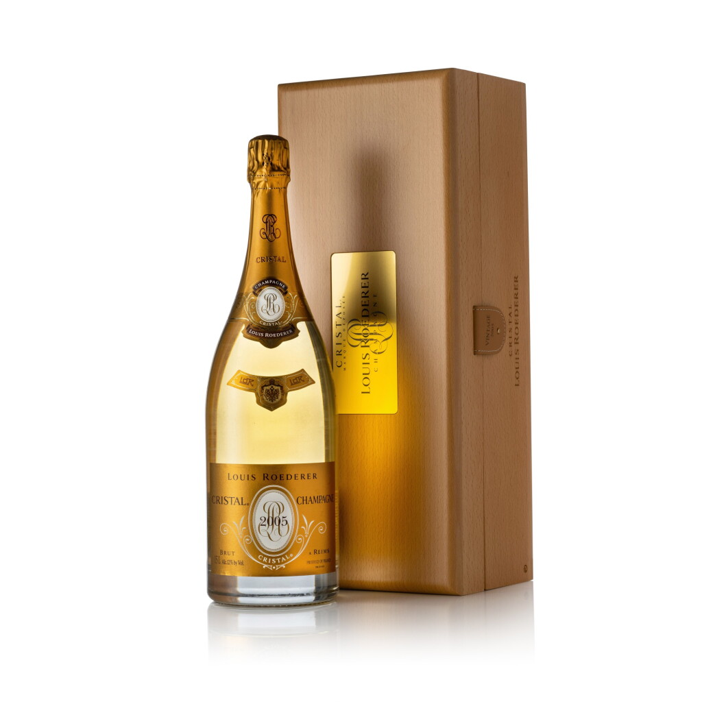 View full screen - View 1 of Lot 56. Louis Roederer, Cristal Brut 2005 (5 MAG).