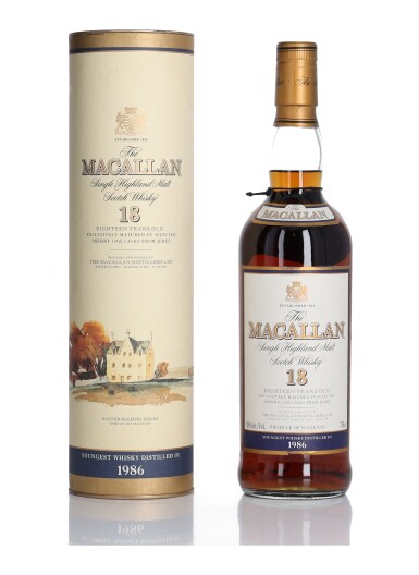 View full screen - View 1 of Lot 1. The Macallan 18 Year Old 43.0 abv 1986 (1 Bottle 75cl).