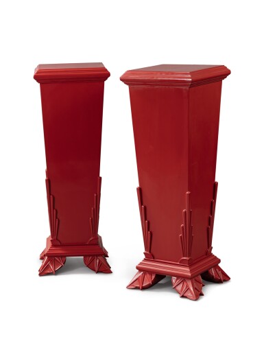 View full screen - View 1 of Lot 189. Pair of pedestals, circa 1924.