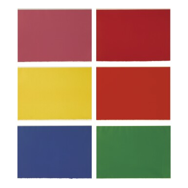 View full screen - View 1 of Lot 188. DAN FLAVIN | TO DON JUDD, COLORIST: SIX PLATES .