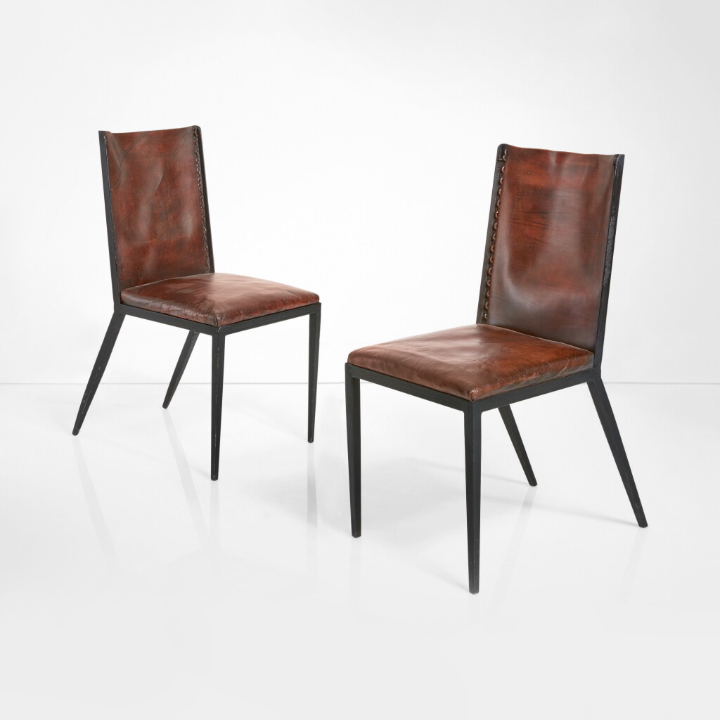 View full screen - View 1 of Lot 72. JEAN-MICHEL FRANK | PAIR OF SIDE CHAIRS.