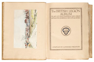 View full screen - View 1 of Lot 136. WORLD WAR I--THE BRITISH LEGION | fund-raising album with c.527 autograph manuscript contributions, 1922-23.