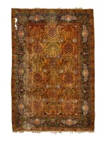 A Kum Kapi silk and metal thread rug, Istanbul, Turkey, circa 1900