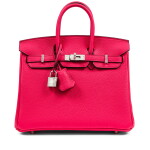 Rose Mexico Togo Birkin 25 Palladium Hardware, 2026