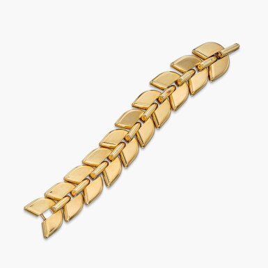 View full screen - View 1 of Lot 201. Gold Bracelet, France.