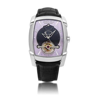 View full screen - View 1 of Lot 110. PARMIGIANI FLEURIER | KALPA XL TOURBILLON, REF PF011255 LIMITED EDITION PLATINUM 30-SECOND TOURBILLON WRISTWATCH WITH POWER RESERVE INDICATION CIRCA 2010.
