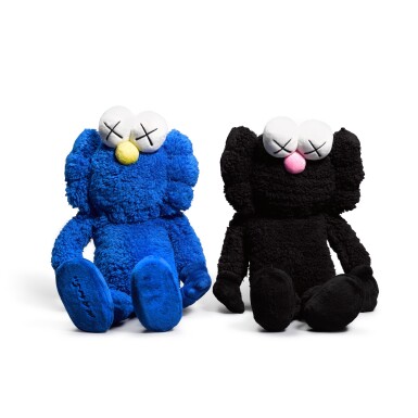 View full screen - View 1 of Lot 19. BFF Plush (Blue; and Black) (Two Works).
