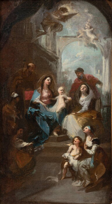 View full screen - View 1 of Lot 763. Virgin and Child with Saint Anne.