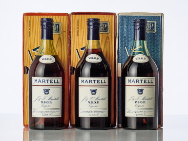 View full screen - View 1 of Lot 2056. Cognac Martell VSOP 40.0 abv NV (3 BT70).
