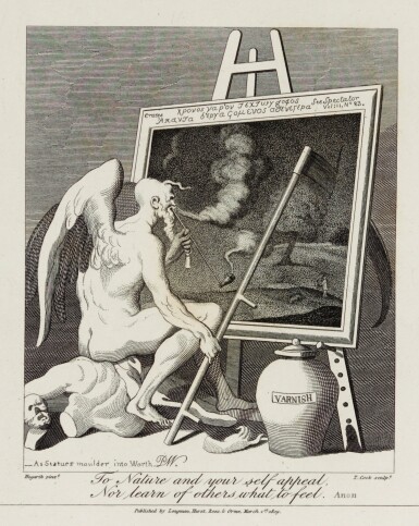 View full screen - View 1 of Lot 126. HOGARTH, WILLIAM | THE WORKS. 1821, 2 VOLUMES.