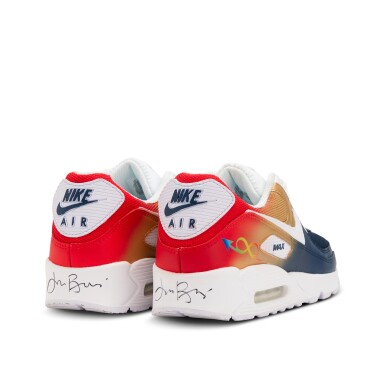 View full screen - View 1 of Lot 56. James Borrego New Orleans Pelicans 2025-2026 Game Worn and Signed Custom Air Max 90s | To The Max Foundation .