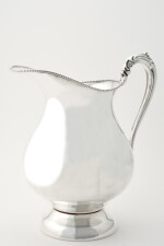 AN AMERICAN SILVER-PLATED WATER PITCHER
