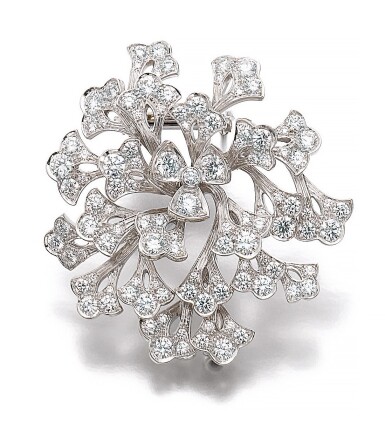 View full screen - View 1 of Lot 514. DIAMOND BROOCH, CARTIER.