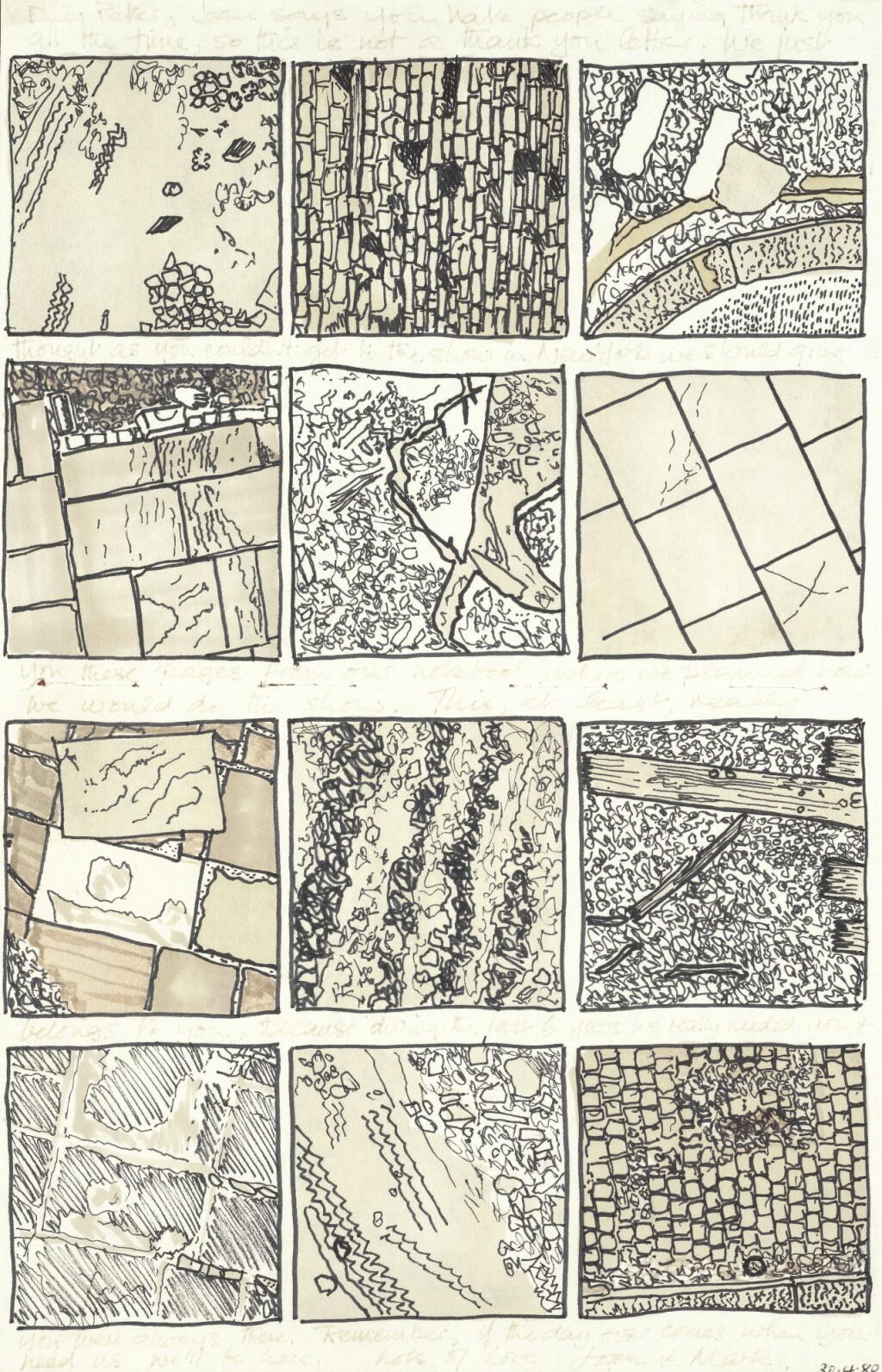 View full screen - View 1 of Lot 229. BOYLE FAMILY | PLAN FOR AN EXHIBITION, 1980.