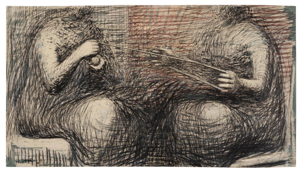 View full screen - View 1 of Lot 15. Women Winding Wool.