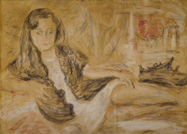 View full screen - View 1 of Lot 219. Mujer con mantilla.