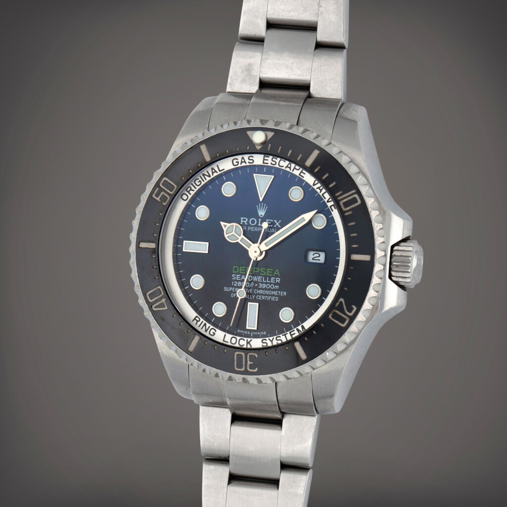 View full screen - View 1 of Lot 305. Deepsea Sea-Dweller, Reference 116660 | A stainless steel wristwatch with date, helium escape valve and bracelet made to Commemorate James Cameron's Deepsea challenge | Circa 2009.