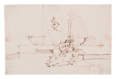 View full screen - View 1 of Lot 92. Thisbe discovers the dead Pyramus.