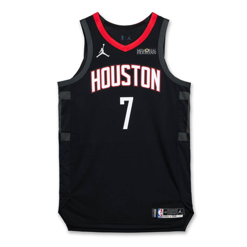 全螢幕檢視 - 查看236Cam Whitmore Houston Rockets 2024-2025 Emirates NBA Cup Game Issued Statement Edition Jersey的1