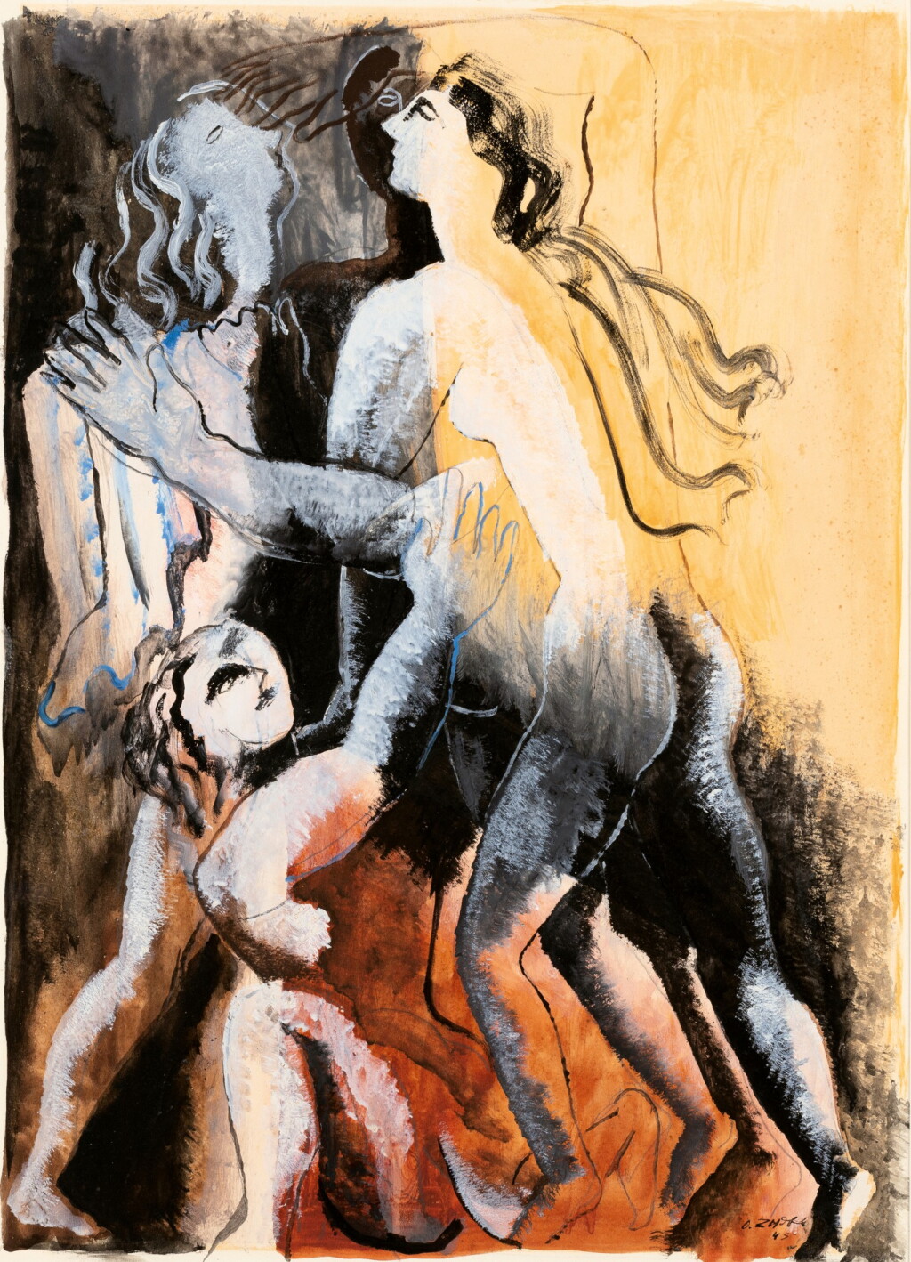 View full screen - View 1 of Lot 268. Quatre figures.