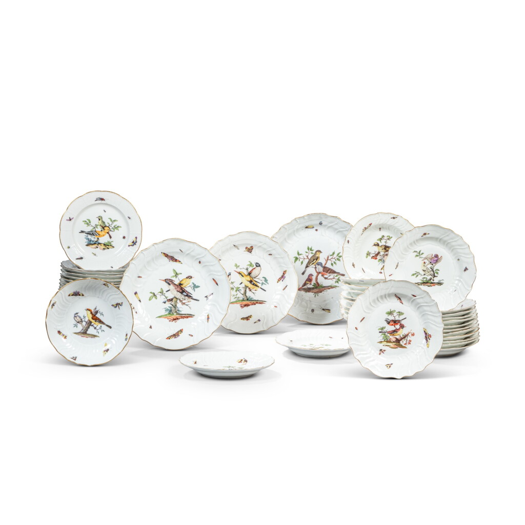 View full screen - View 1 of Lot 169. A Meissen porcelain ornithological composite part-dinner service, third quarter 18th century and later.