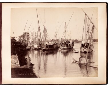 View full screen - View 1 of Lot 82. Egypt | Album of photographs by Beato, Bonfils, Bremner and others, late nineteenth-century.