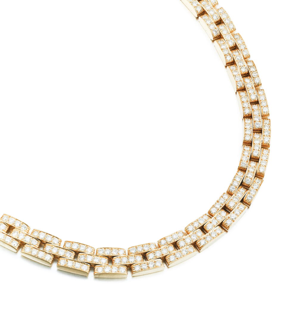 View full screen - View 1 of Lot 157. Diamond necklace 'Maillon Panthère'.