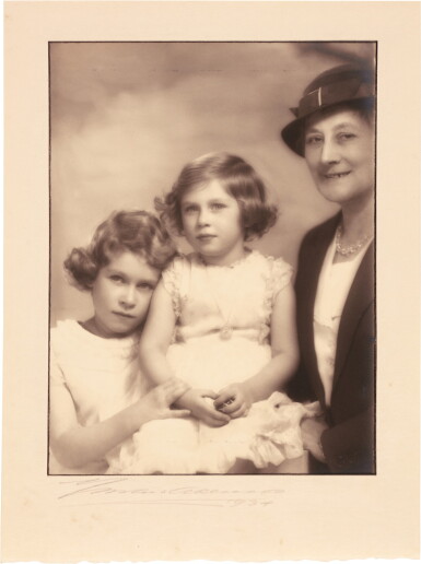 View full screen - View 1 of Lot 31. Elizabeth II--Marcus Adams | 8 photographic portraits of Princess Elizabeth & Margaret, 1929-1934.