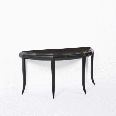View full screen - View 1 of Lot 37. "Demi-Lune" Hall Table.