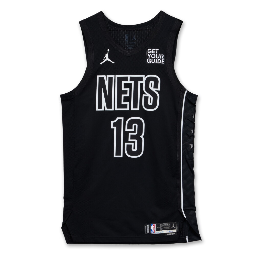 View full screen - View 1 of Lot 239. Tyrese Martin Brooklyn Nets 2024-2025 Game Worn Statement Edition Jersey.