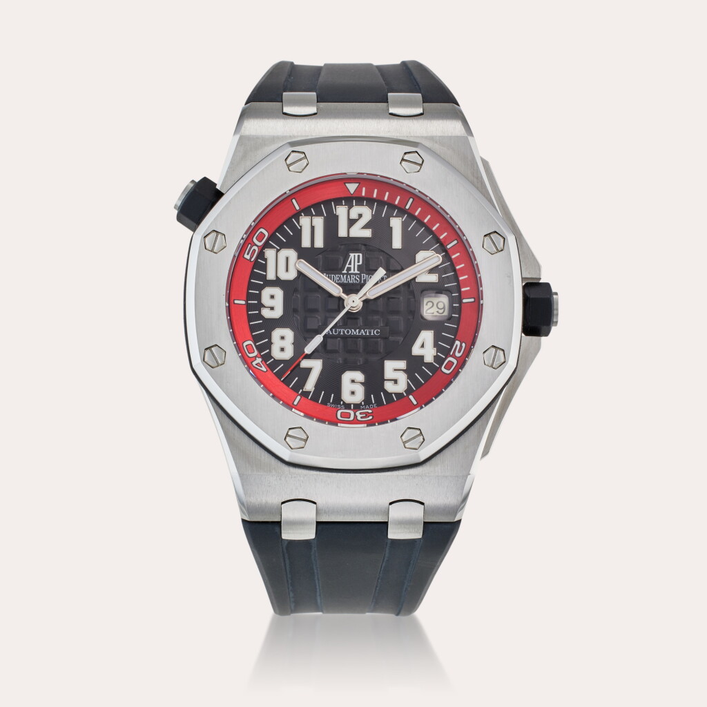View full screen - View 1 of Lot 145. Reference 15701ST.OO.D002CA.03 Royal Oak Offshore 'Boutique Special Edition' | A special edition stainless steel automatic wristwatch with date, Circa 2008.