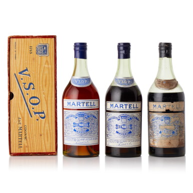 View full screen - View 1 of Lot 6590. Martell VSOP Cognac 40.0 abv NV (3 BT70).
