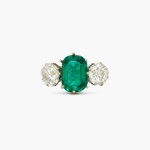 Emerald and Diamond Ring