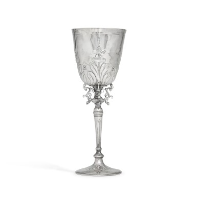 View full screen - View 1 of Lot 51. A James I silver wine cup, maker's mark IC (Jackson's, 1989, p.111), London, 1620.